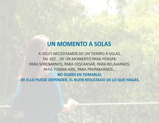 Un momento a solas Octubre 29 de 2012